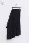 Marc Le Bihan Pleated Wool Skirt French Handmade MLB-2502-HEI Black